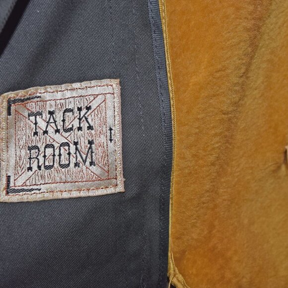 Vintage Tack Room Long Black Overcoat Jacket - Picture 5 of 8